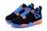 Nike Air Jordan 4 Cavs GS Jóvenes Niños Negro Azul Naranja 408452-027