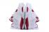 Nike Air Jordan 4 Retro Basket Bianco Nero Palestra Rosso Scarpe 408452-106