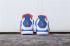 Nike Air Jordan 4 Retro OG สีขาวสีน้ำเงินสีส้ม 308497-171