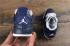 Детские туфли Nike Air Jordan IV 4 Retro Navy Blue White 308497-004