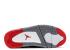 Air Jordan 4 Retro Geri Sayım Paketi Ateş Kırmızı Siyah Gri Çimento 308497-003, ayakkabı, spor ayakkabı