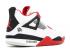 Air Jordan 4 Retro Mars Blackmon Beyaz Siyah Varsity Kırmızı 308497-162, ayakkabı, spor ayakkabı