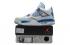 Військові сині баскетбольні кросівки Nike Air Jordan Retro 4 IV білі 308497-105