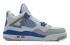 Nike Air Jordan Retro 4 IV Hvid Militærblå Basketballsko 308497-105
