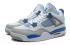 Sepatu Basket Nike Air Jordan Retro 4 IV Putih Militer Biru 308497-105