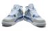 Nike Air Jordan Retro 4 IV Beyaz Askeri Mavi Basketbol Ayakkabıları 308497-105,ayakkabı,spor ayakkabı