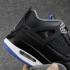 Nike Air Jordan IV 4 復古黑水泥灰藍色男鞋