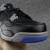 Nike Air Jordan IV 4 Retro Noir Cement Gris bleu Chaussures pour homme