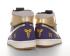 Air Jordan 1 High OG fekete lila arany kosárlabdacipőt 555088-171
