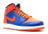 Air Jordan 1 High Og Gs Knicks Royal Game Team Orange Gum 575441-417, 신발, 운동화를