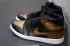 Air Jordan 1 Retro High OG Noir Or Blanc Chaussures Pour Hommes 555088-090