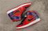 Air Jordan 1 Retro High Permium Roxo Azul Vinho Vermelho Sapatos Masculinos 555088-183