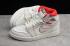 barato Nike Air Jordan 1 Retro Alto Blanco Rojo Botas 555068-160