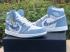 tênis de basquete Dior x Air Jordan 1 alto branco azul CN8607-041