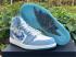 des chaussures de basket-ball Dior x Air Jordan 1 High blanc bleu CN8607-041