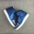 Nike Air Jordan 1 zapatos altos para hombre zapatilla de baloncesto azul marino brillante 649688-612
