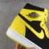 Nike Air Jordan 1 New Love OG Retro Maize Amarillo Negro Hombres zapatos de baloncesto 554725-035
