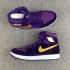 Nike Air Jordan 1 Retro Velvet Purple Gold Unisex cipőt 832596