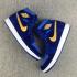 Nike Air Jordan 1 Retro Velvet Royal Blue Gold Sapatos unissex 832596-004
