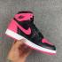 Nike Air Jordan 1 Retro černé růžové dámské basketbalové boty