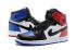 Nike Air Jordan I 1 Retro Chaussures de basket-ball Royal Bleu Noir Rouge Blanc