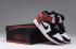Nike Air Jordan I 1 ρετρό ψηλά παπούτσια Δερμάτινα Λευκά Μαύρα Κόκκινα 555088-184