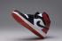 Nike Air Jordan I 1 Retro Yüksek Ayakkabı Deri Beyaz Siyah Kırmızı 555088-184,ayakkabı,spor ayakkabı