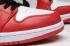 Nike Air Jordan I 1 Retro Höga Skor Läder Vit Röd Svart 555088-101