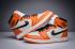 Nike Air Jordan I 1 Retro Scarpe Alte Sneaker Basket Uomo Arancione Brillante 555088-113