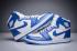 Nike Air Jordan I 1 Retro High Shoes Баскетбольные мужские кроссовки белого и темно-синего цвета