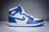 Nike Air Jordan I 1 Retro Yüksek Ayakkabı Sneaker Basketbol Erkek Beyaz Lacivert,ayakkabı,spor ayakkabı