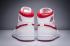 Nike Air Jordan I 1 Retro Scarpe Alte Sneaker Basket Uomo Bianco Rosso