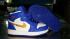 Nike Air Jordan I 1 Retro Basketballschuhe für Kinder, Blau/Gold, Hot