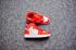 Nike Air Jordan I 1 Retro Kid Schuhe Rot Weiß Silber 575441