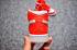 Nike Air Jordan I 1 Retro Scarpe Bambino Rosso Bianco Argento 575441