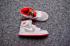 Nike Air Jordan I 1 Retro Kid Chaussures Blanc Argent Rouge 575441