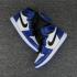 Nike Air Jordan I 1 Retro Chaussures de basket-ball pour hommes Bleu Blanc Noir 555088-403