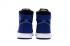 Nike Air Jordan I 1 Retro Chaussures de basket-ball pour hommes Flyknit Bleu Noir 919704-006