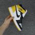 Nike Air Jordan I 1 Retro Pánské basketbalové boty Žlutá Bílá Černá