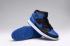 Nike Air Jordan I 1 Retro férfi cipőt bőr fekete kék 555088 085