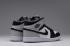 Nike Air Jordan I 1 Retro Zapatos para hombre Cuero Negro Gris 555088 104