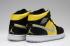 Nike Air Jordan I 1 Retro Ανδρικά Παπούτσια Δερμάτινα Μαύρα Κίτρινα 364770-050