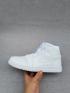 Nike Air Jordan I 1 Retro todo blanco zapatos de baloncesto para hombre