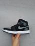 Nike Air Jordan I 1 Retro черные серые шерстяные белые мужские баскетбольные кроссовки