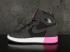 Женские баскетбольные кроссовки Nike Air Jordan I 1 Retro чёрно-розовые 332148-024