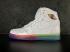 Nike Air Jordan I 1 Retro white rainbow รองเท้าบาสเก็ตบอลผู้หญิง