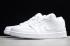 2019 Nike Air Jordan 1 Low White ανδρικά παπούτσια μπάσκετ 553560 101 Πωλούνται