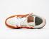 Air Jordan 1 Low AJ1 รองเท้าผ้าใบสีขาวสีส้มรองเท้าบาสเก็ตบอล 553558-713