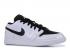 Air Jordan 1 Low Bg White Black Basketball Shoes 553560-103
