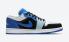 Air Jordan 1 Low Negro Azul Claro Blanco Zapatos DH0206-400